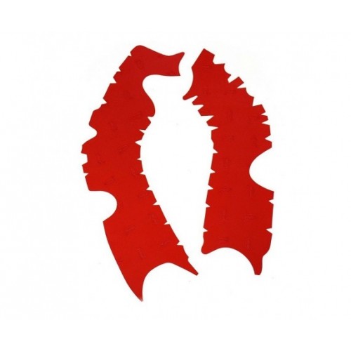 PROTEÇÕES DE CHASSIS GOMA DE BORRACHA VIBRAM HONDA CR-F 450 2019 - VERMELHO